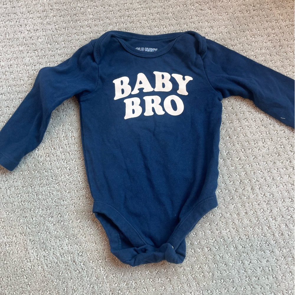 Baby Bro Navy Blue Kids One Piece